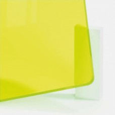 Plexiglas galben fluorescent, transparent, grosime 3mm